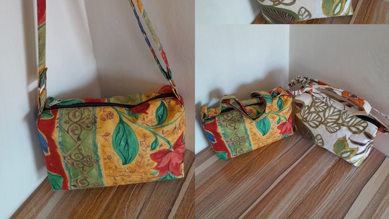 DIY cute sling bag.Easy tutorial.step by step.Beginner friendly #bags #bagmaking #slingbags #diy