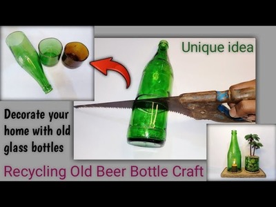 DIY Home Decor Ideas: Recycling Old Bottles || Home Decor With Upcycled Bottle.