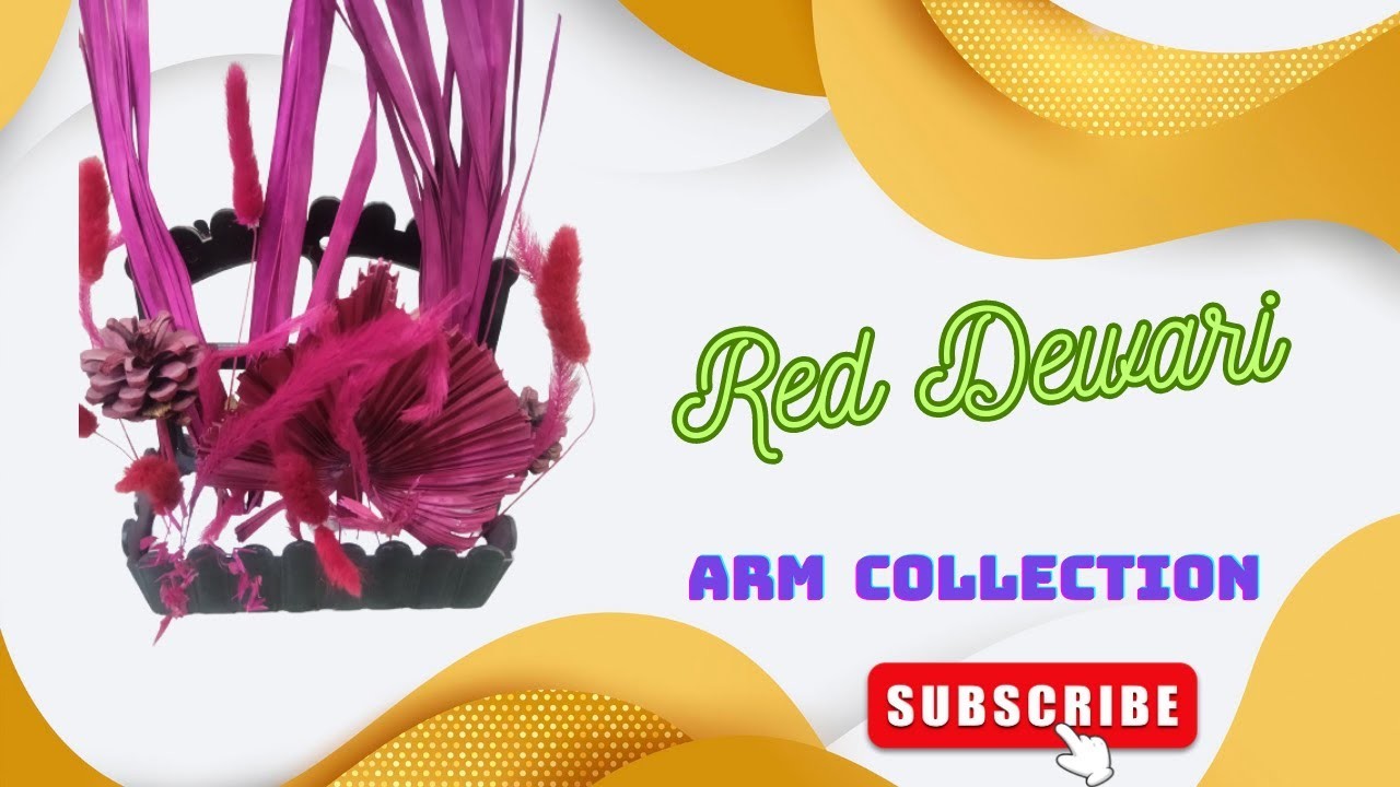DIY - How To Make Artificial Flower Red Dewari | Home Decor | ARM Collection #vase #dewari