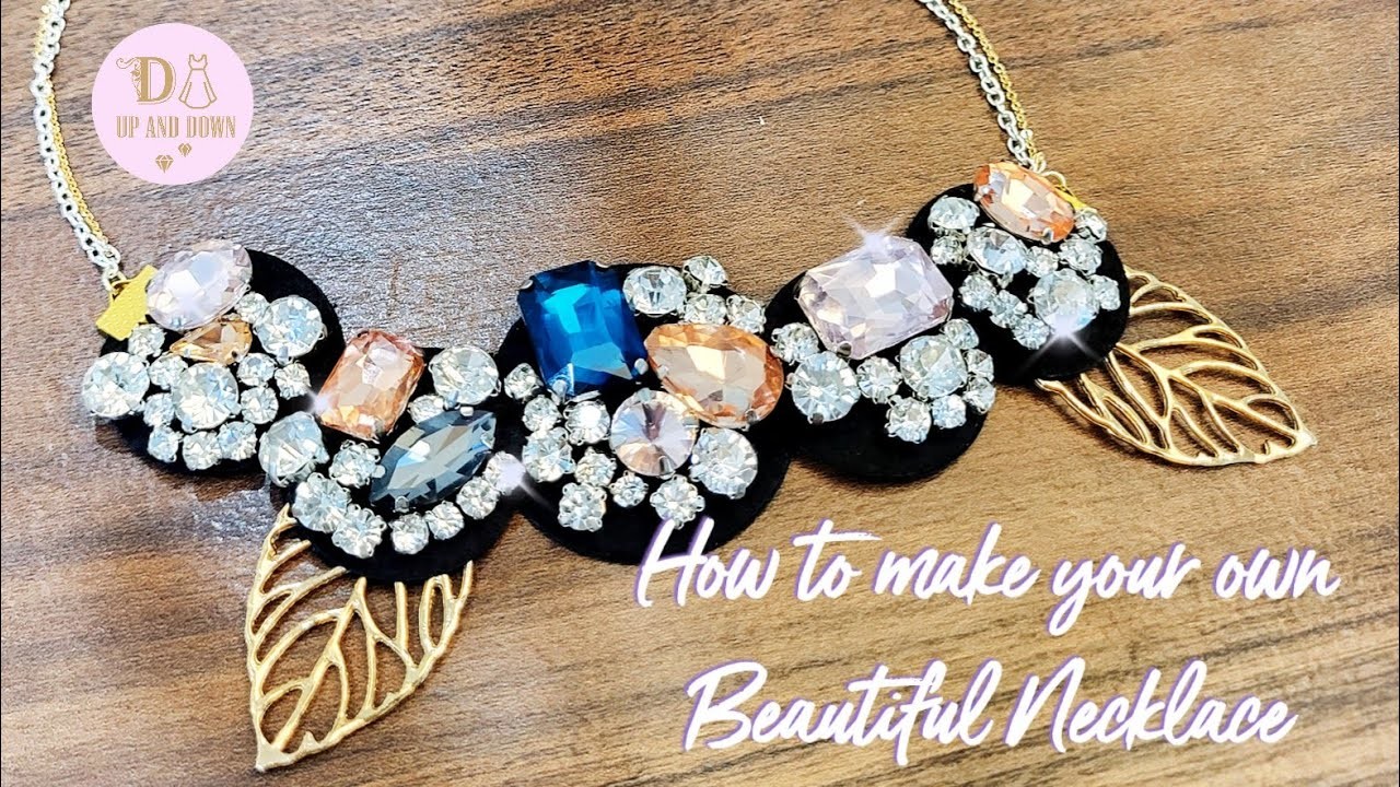 DIY Necklace with sparkling beads | How to make yourself a beautiful necklace