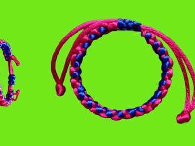 DIY square Knot Bracelet  in minutes l macrame bracelet Tutorial step by step for beginners