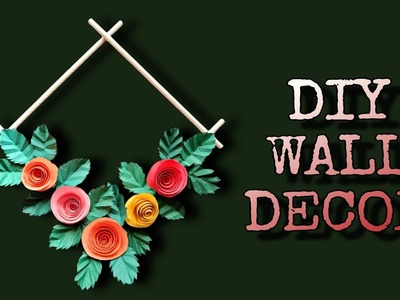 DIY WALL DECOR #tutorial #wallhanging #walldecor #crafty #diy #handicraft #homedecor #papercraft