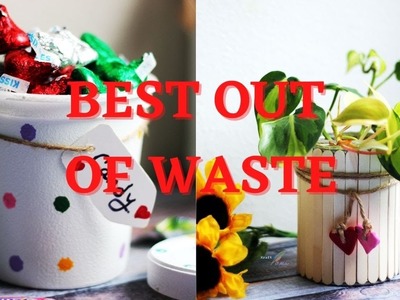 DIYs Home Decor| DIYs from Waste Materials| Best out of Waste materials| Quick and Easy DIYs|