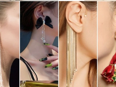 Earrings design | bridal jewelry | gold earrings