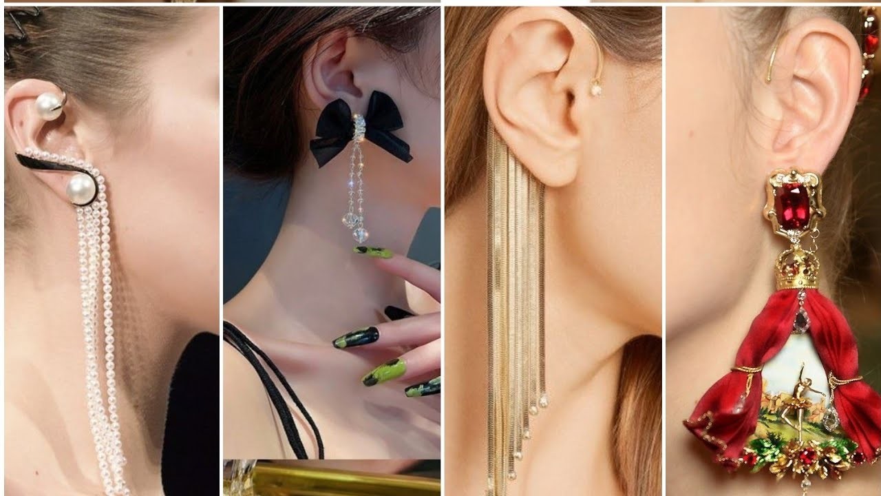 Earrings design | bridal jewelry | gold earrings