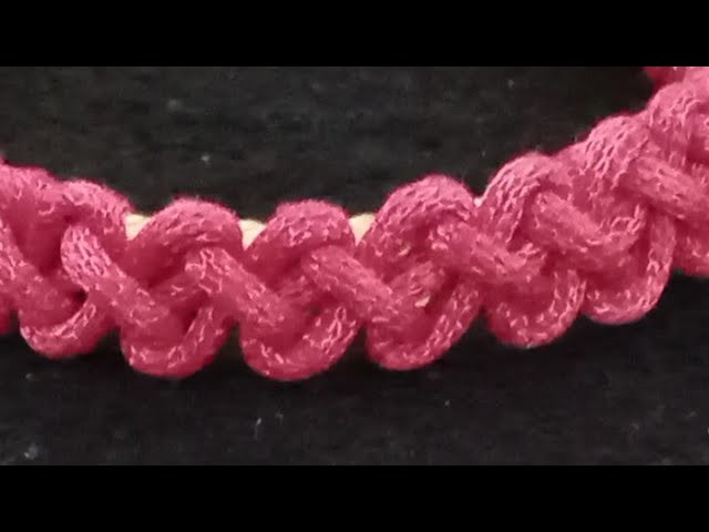 #Easiest# adjustable one strand Paracord Bracelet Rastaclat style