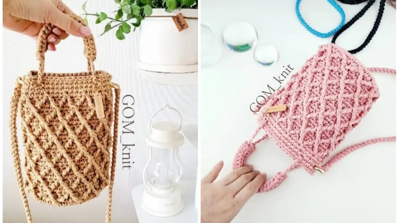Easy crochet bag for beginners،Crochet mobile phone case