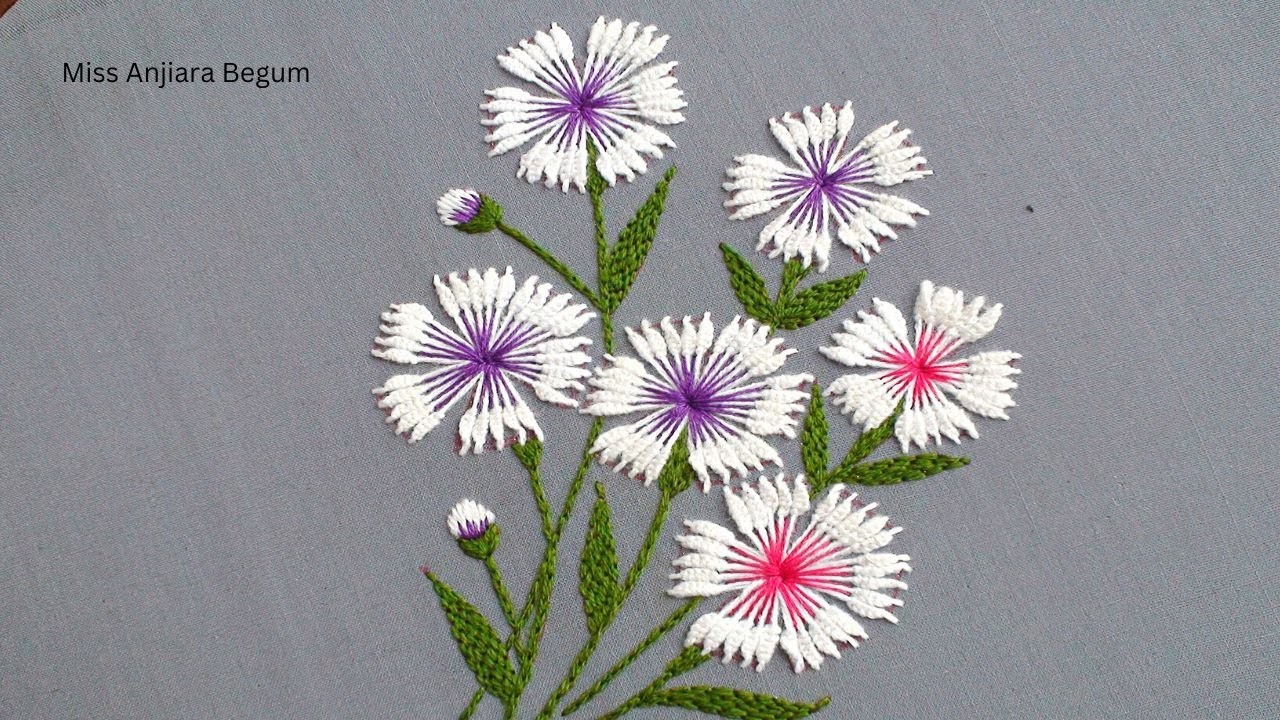 "Embroidery for Beginners: Flower Wall Art Tutorial"