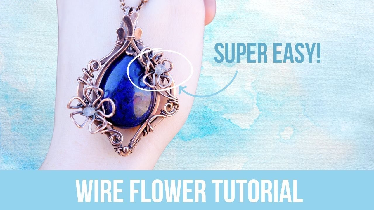 Hammered Wire Flower Tutorial - Quick and Easy - Learn Hammering Basics