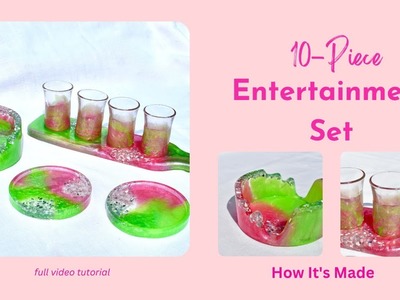 How to Create a 10-Piece Entertainment Set in Resin! DIY Video Tutorial #106