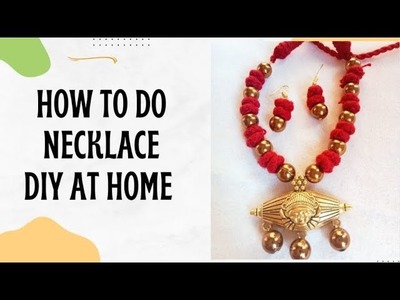 How to do necklace diy#diy #neckdesign #necklace