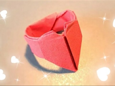 ???? How to make a Paper Heart Ring step by step