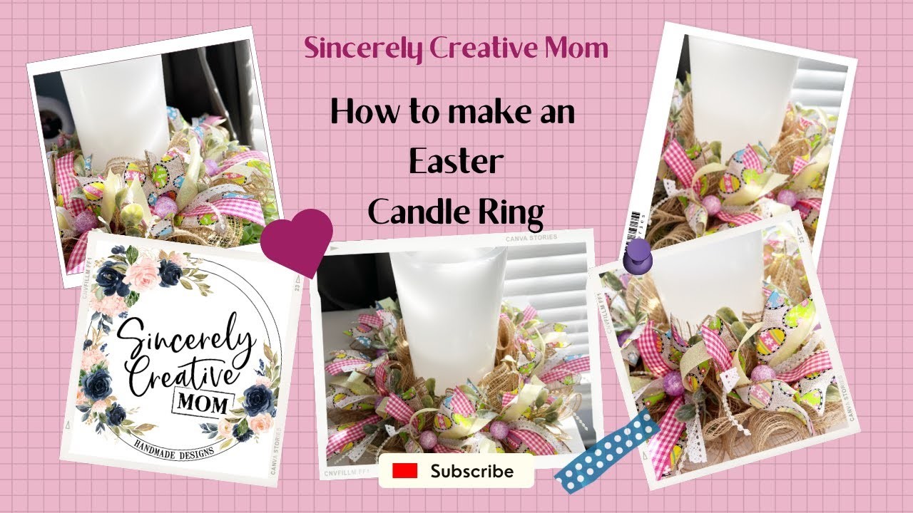 How to make an Easter Candle Ring