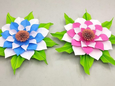 How to Make Beautiful Paper Flowers For Home Decor | Paper Flower Making | Paper Crafts
