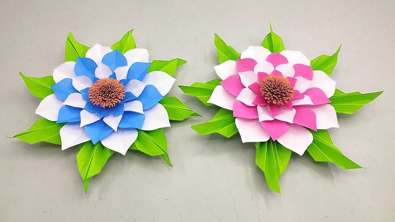 How to Make Beautiful Paper Flowers For Home Decor | Paper Flower Making | Paper Crafts