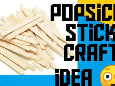 How to make easy craft from Ice cream stick | Room decor idea | ice cream stick flower vase