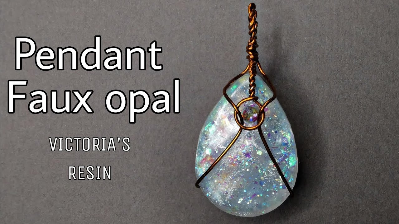 How to make faux opal with resin. new technology