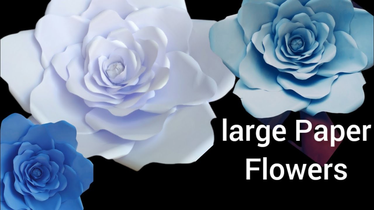 How to make large paper flowers tutorial|Roses for background decoration|birthday parties|Wedding|