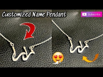 How To Make Name Jewellery | Name Necklace | Name Pendant | Customized.Personalized Name Locket 2023