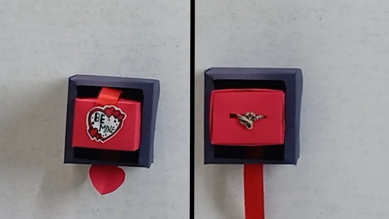 How To Make Ring Box | Propose Day Gift | DIY Propose Day Gift Ideas |  Rotating Ring Box