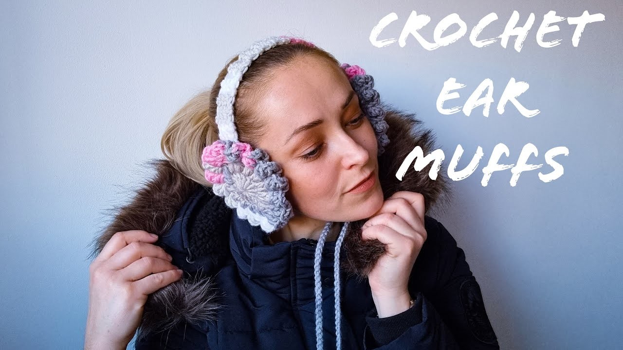 Left handed  Crochet  Ear Muffs for beginners