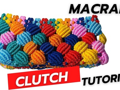 Macram clutch for beginners tutorial step by step