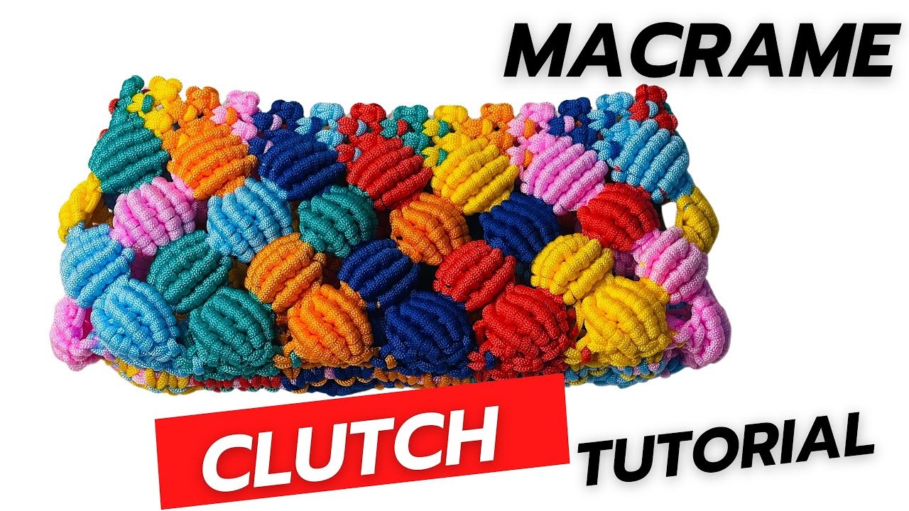 Macram clutch for beginners tutorial step by step