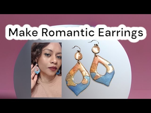 Make Romantic Earrings  #clayearring #diyearring #polymerclay #diyjewelry #claytutorial