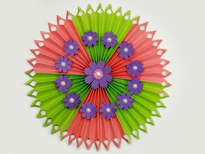 Mix Color Paper Flower Wallmate | Wall Hanging Craft Ideas | DIY | Paper Wall Hanging | Hand Crafts