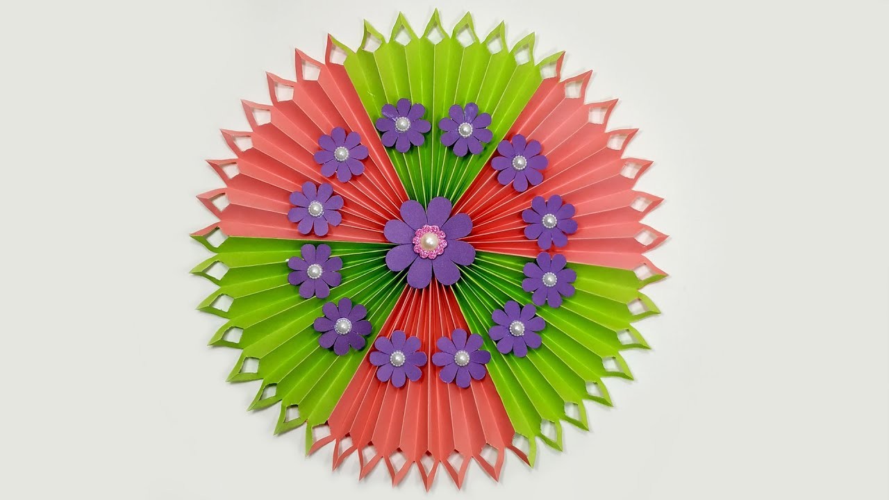 Mix Color Paper Flower Wallmate | Wall Hanging Craft Ideas | DIY | Paper Wall Hanging | Hand Crafts