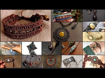 Most Stunning Handmade Bracelets, Pendants And Necklace. Macrame Jewellary