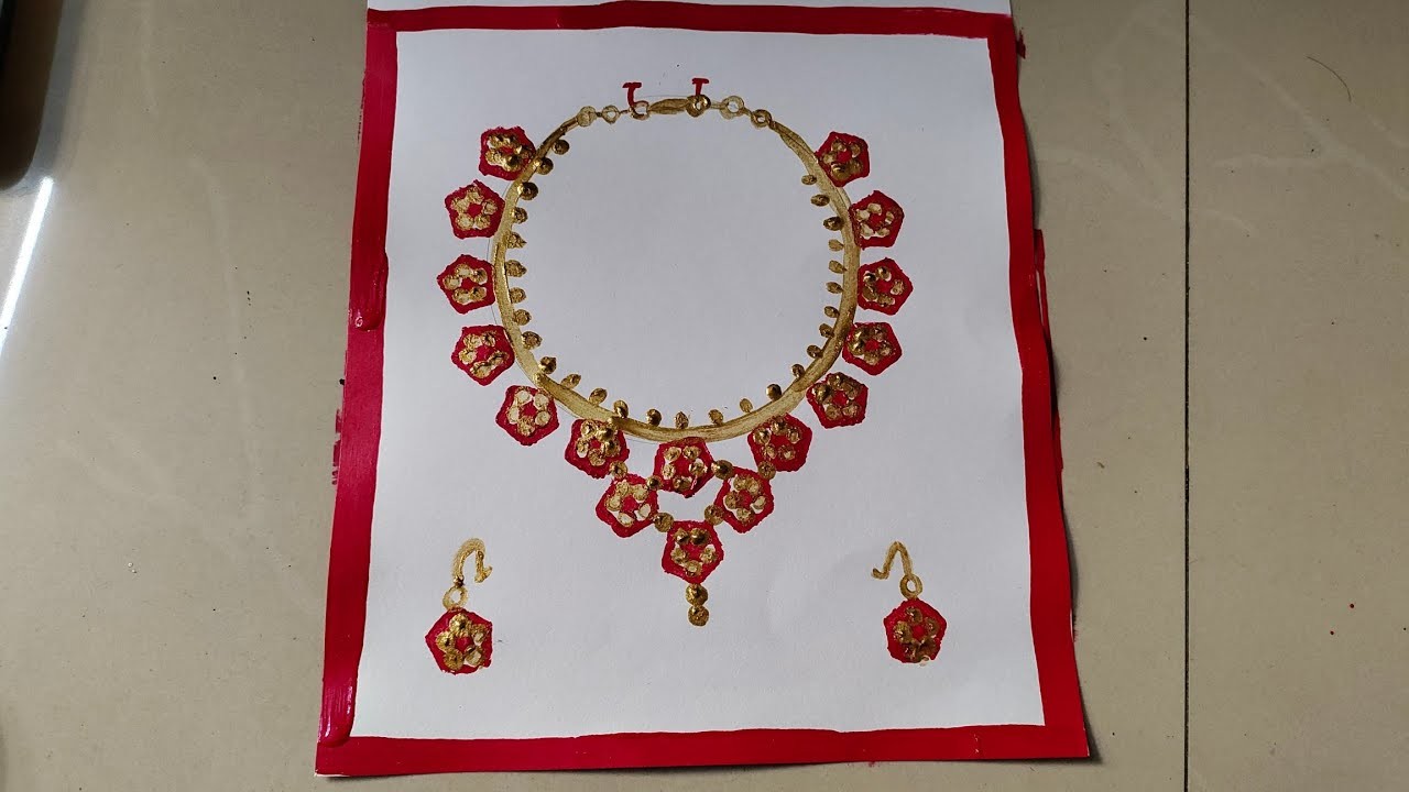 Necklace set with ladyfinger