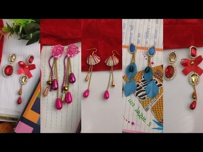 @newfashion3412 stylish earrings????DIY earrings???? earrings making at home????party wear????daily wear????fancy