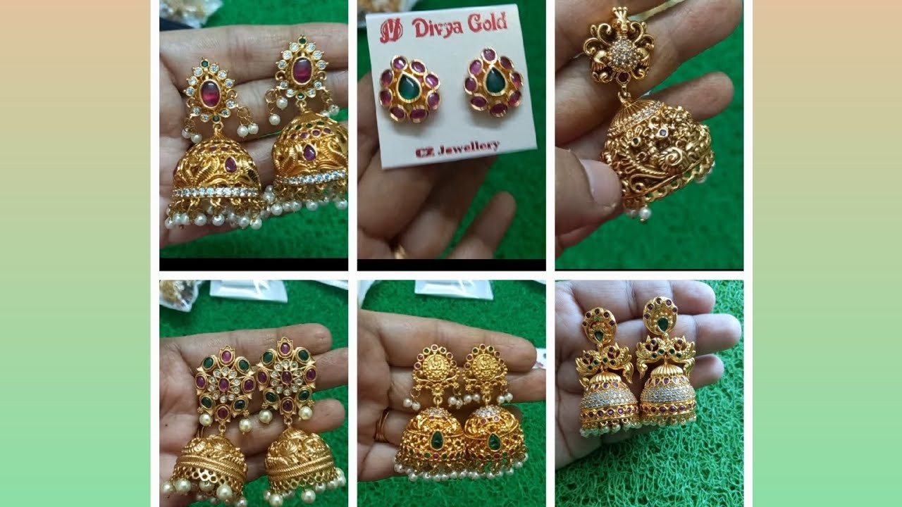 One gram gold Earrings collection????????Giveaway Gift????????
