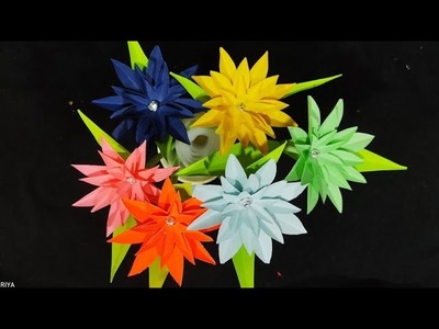 Paper flower table stand????. home decor idea