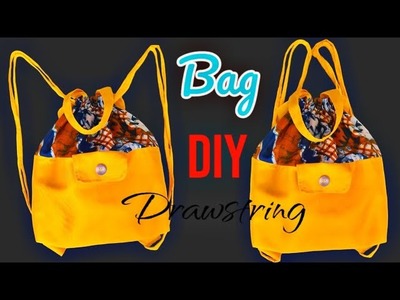 Sewing Hacks That Everyone Should Know - DIY Drawstring Backpack Bag