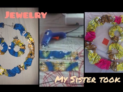 SIMPLE AND EASY WAY TO MAKE DIY NECKLACE &EARING. Easy Tutorial+ She Took Over my Channel