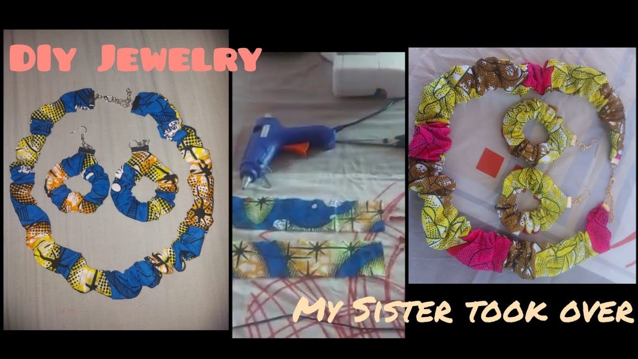 SIMPLE AND EASY WAY TO MAKE DIY NECKLACE &EARING. Easy Tutorial+ She Took Over my Channel