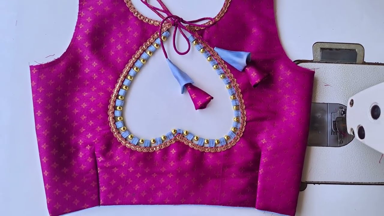 Special Model Heart shape Blouse Neck design || beginners Patchwork blouse design patchwork designs