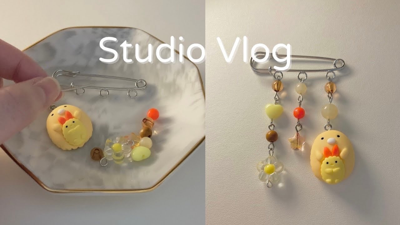 Studio Vlog #6 | Make A Bag Pin With Me + Tutorial