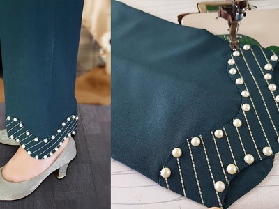 ????stylish plazoo trouser poncha design????how to make at home ladies trouser design????kingsman tailor