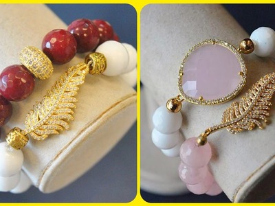 Top Trending Women's Party Wear Stone Beads With Brooch Bracelet Designs 2023