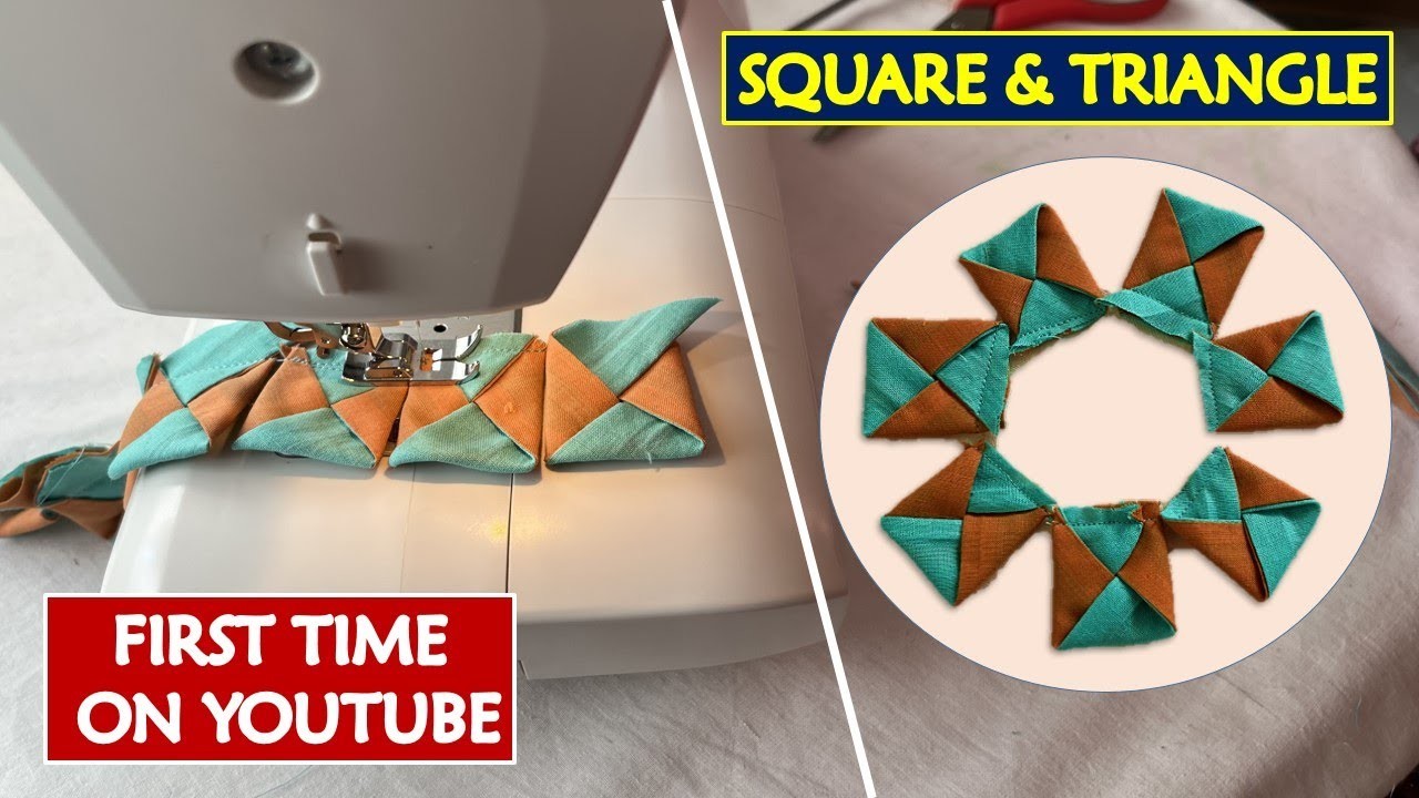 Unique Squares and Triangle Sleeves Design || First Time on YouTube || #summifashion