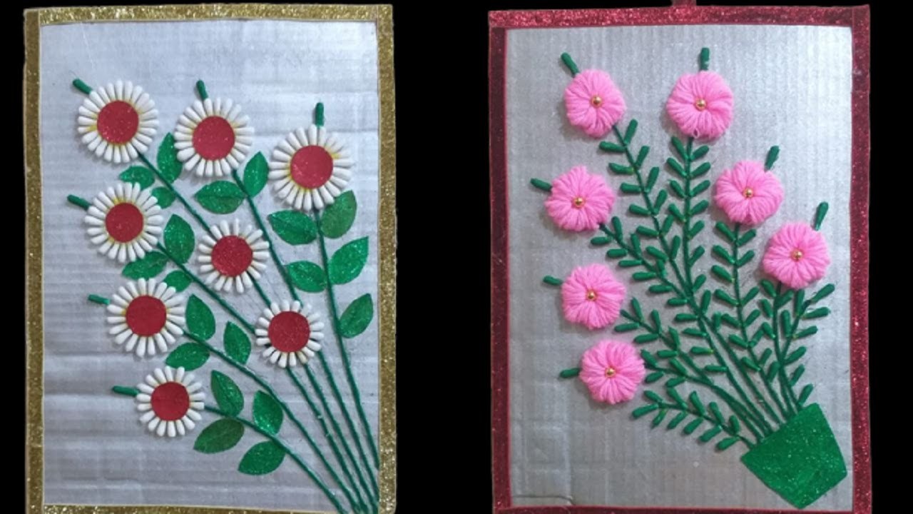 Wall hanging decoration ideas || Best Out of Waste Woolen Wall Hanging