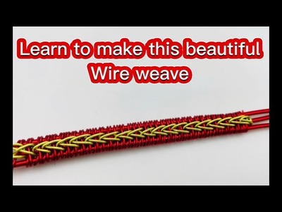 Wire weave tutorial for bracelets and pendants