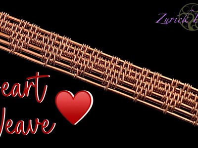 Wire Weaving Tutorial- Woven Heart Pattern For Bezels