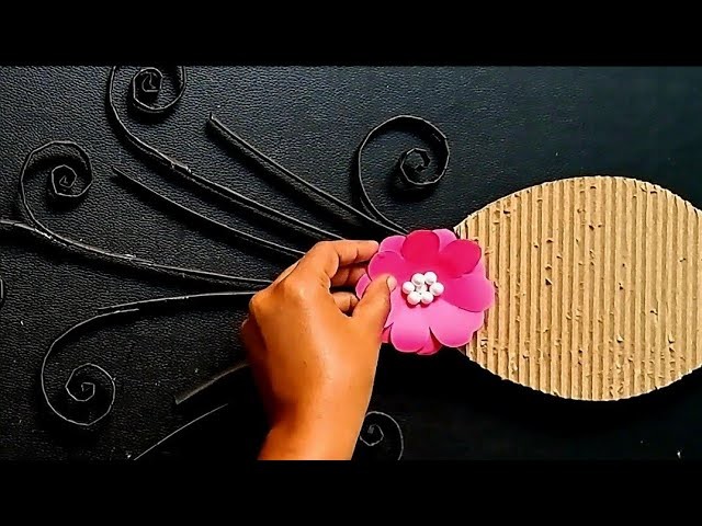 2 beautiful paper home decor wall hanging craft l.easy paper flower wall hanging.paper wallmate.diy