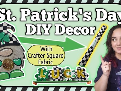 ????4 St. Patrick's Day DIY Decor 2023 | Dollar Tree DIYs | Crafters Square Fabric