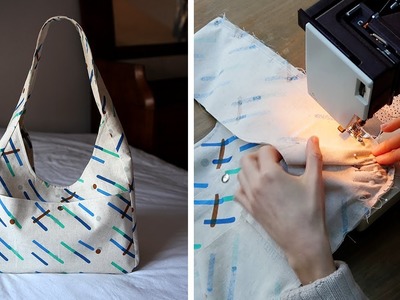 Bag sewing tutorial DIY | Oui Pattern Max boho shoulder bag