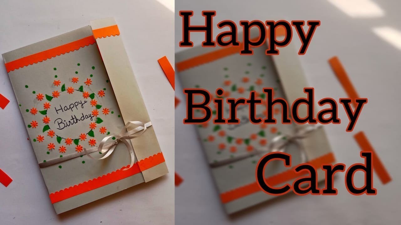 Beautiful Birthday Card | DIY Birthday Card @maheesdecor